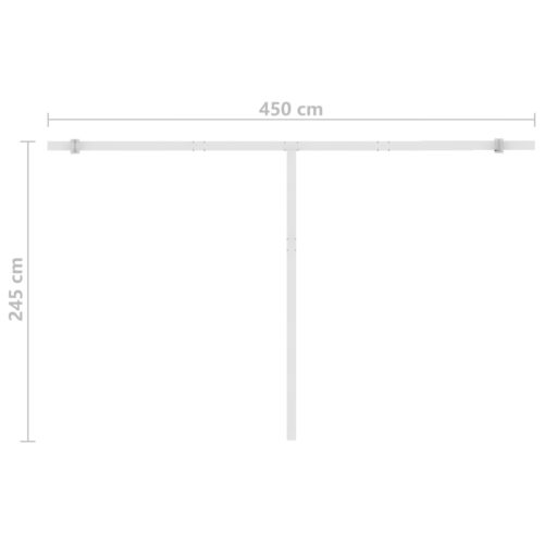 Freestanding Manual Retractable Awning 450x300cm Anthracite - Image 12
