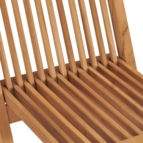 Folding Garden Chairs 6pcs Solid Wood Teak - Image 9