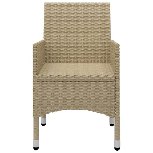 5-Piece Garden Dining Set Beige - Image 9
