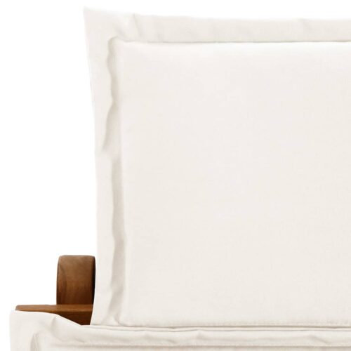 Sun Loungers with Cushions 2pcs Cream White Solid Wood Acacia - Image 7