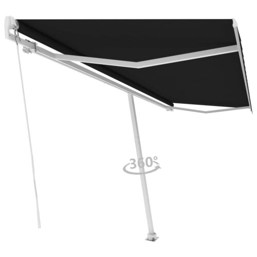 Freestanding Manual Retractable Awning 500x300cm Anthracite - Image 3