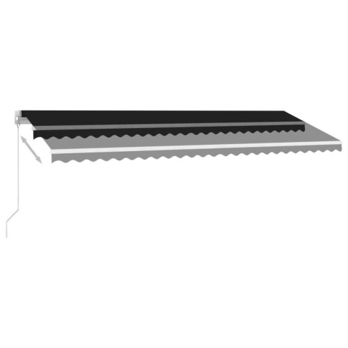 Freestanding Manual Retractable Awning 500x300cm Anthracite - Image 4