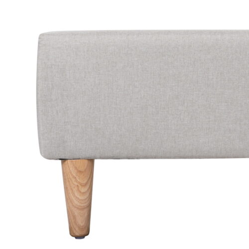 Artiss Bed Frame Queen Size Beige ZORA - Image 5