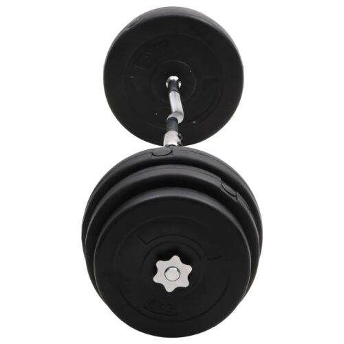 Curl Barbell Set Plates Weight Lifting Training Home Gym Fitness 90KG - Image 4