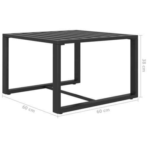 5-Piece Garden Lounge Set with Cushions Aluminium Anthracite - Image 5