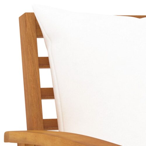5-Piece Garden Lounge Set with Cushion Acacia Wood Timber Outdoor Patio Furniture - Image 8