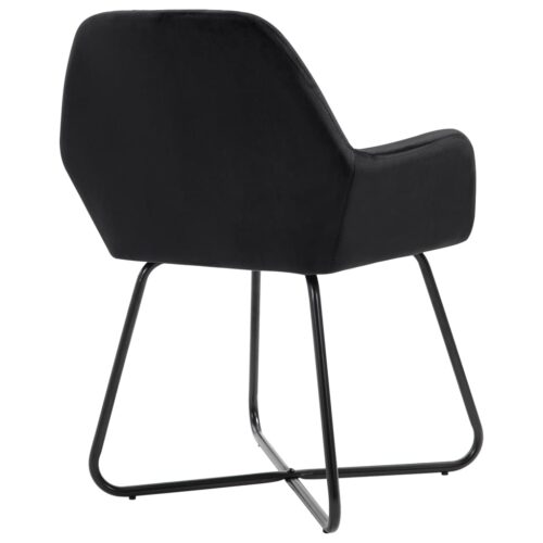 Dining Chairs 4pcs Black Velvet - Image 5