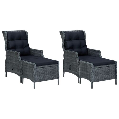 7-Piece Garden Dining Set Dark Grey Outdoor Patio Lounge Furniture - Image 2