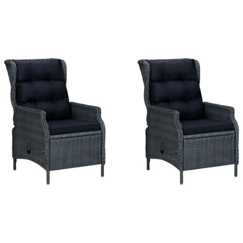 7-Piece Garden Dining Set Dark Grey Outdoor Patio Lounge Furniture - Image 3
