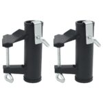 2pcs 25-38mm Umbrella Clamps Steel Holder for Outdoor Garden Patio Umbrella