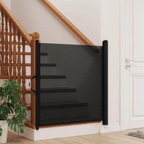 Retractable Pet Gate Black 82.5x125cm - Image 3