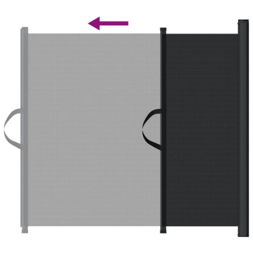 Retractable Pet Gate Black 82.5x125cm - Image 5