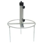 Parasol Base with Ground Spikes for √ò38/48 mm Silver Steel