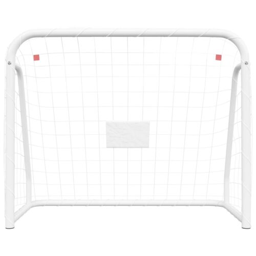 Football Goal with Net White 125x96x60cm Steel Polyester - Image 3