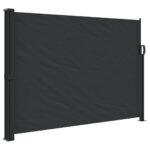Retractable Side Awning Black 140x300cm