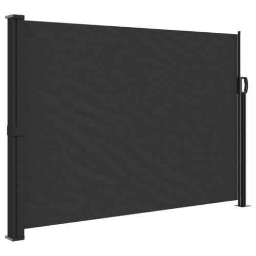 Retractable Side Awning Black 140x300cm