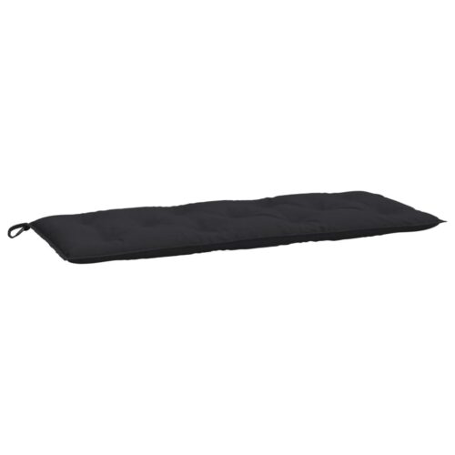 Garden Bench Cushions 2pcs Black 120x50x7cm Oxford Fabric - Image 4
