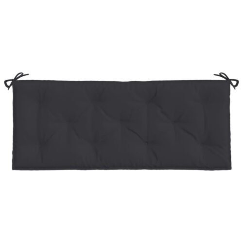 Garden Bench Cushions 2pcs Black 120x50x7cm Oxford Fabric - Image 5