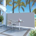 Retractable Side Awning 140 x 300cm Grey