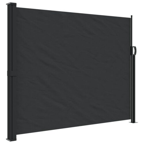Retractable Side Awning Black 160x500cm