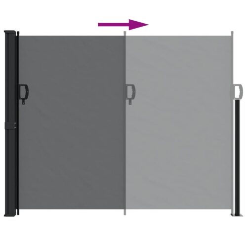 Retractable Side Awning Black 160x500cm - Image 5