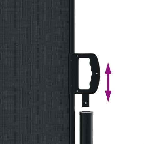 Retractable Side Awning Black 160x500cm - Image 6