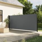 Retractable Side Awning Anthracite 160x600cm