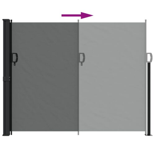 Retractable Side Awning Anthracite 160x600cm - Image 5