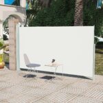 Patio Terrace Side awning 160 x 300cm Cream Colour