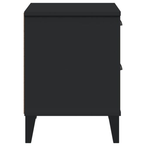 Bedside Cabinet VIKEN Black Engineered Wood - Image 6