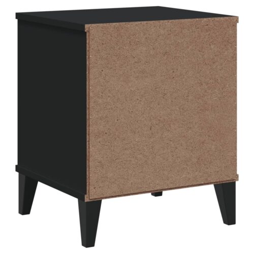 Bedside Cabinet VIKEN Black Engineered Wood - Image 7