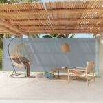 Patio Retractable Side Awning 200x600cm Grey