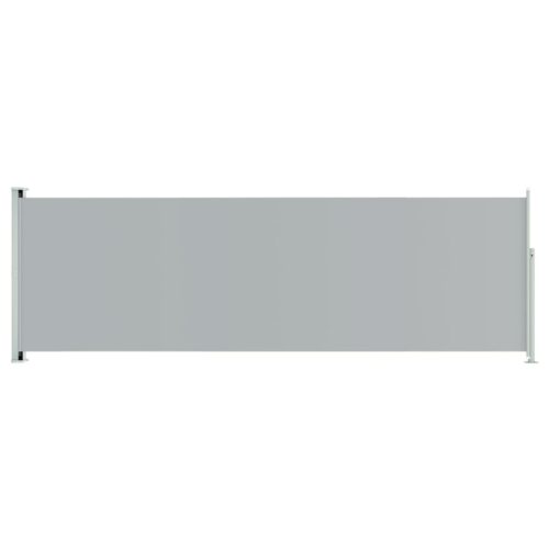 Patio Retractable Side Awning 200x600cm Grey - Image 2