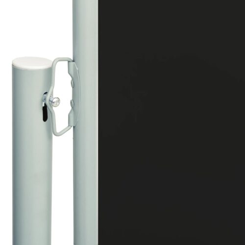 Patio Retractable Side Awning 200x600cm Black - Image 3