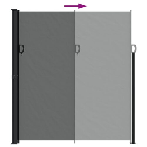Retractable Side Awning Anthracite 220x600cm - Image 5