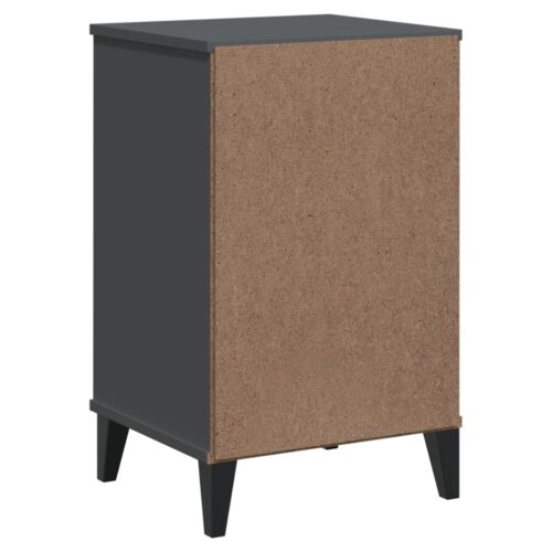 Bedside Cabinet VIKEN Anthracite Grey Engineered Wood - Image 8