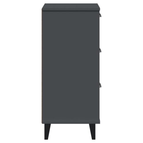 Bedside Cabinet VIKEN Anthracite Grey Engineered Wood - Image 7