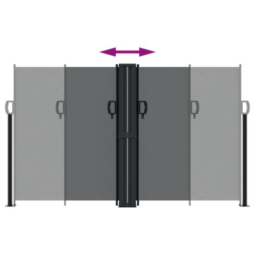 Retractable Side Awning Black 140x1000cm - Image 5