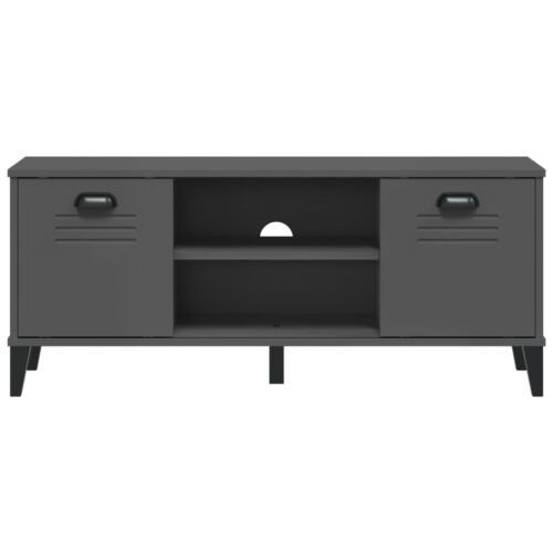 Shoe Bench VIKEN Anthracite Grey 106x35x45cm Engineered Wood - Image 5