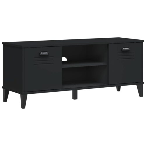 Shoe Bench VIKEN Black 106x35x45cm Engineered Wood