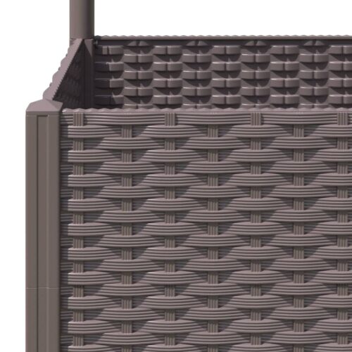 Garden Planter with Trellis Brown 120x40x136cm PP - Image 7