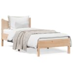 Bed Frame 92x187cm Single Solid Wood Pine