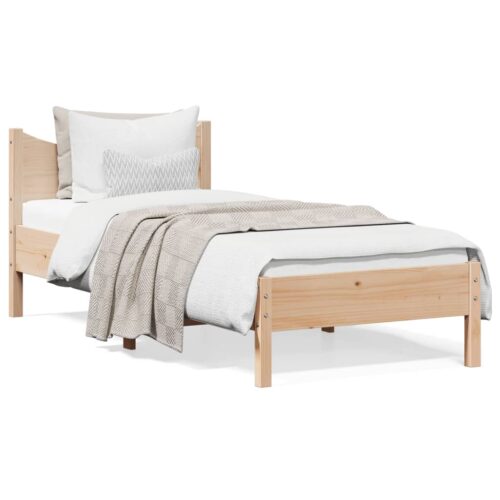 Bed Frame 92x187cm Single Solid Wood Pine