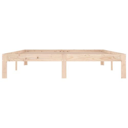 Bed Frame Solid Wood 150x200cm - Image 4