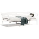 Day Bed White 90x190cm Solid Wood Pine