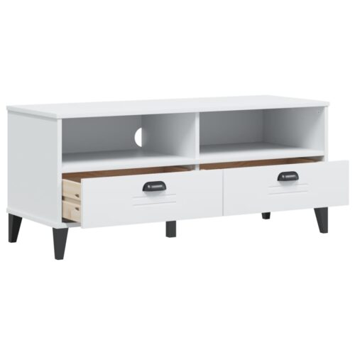 TV Cabinet VIKEN White Engineered Wood - Image 5