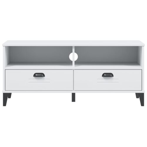 TV Cabinet VIKEN White Engineered Wood - Image 6