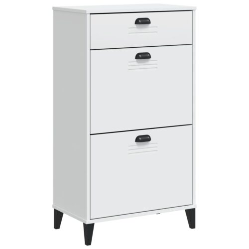 Shoe Cabinet VIKEN White Engineered Wood - Image 3