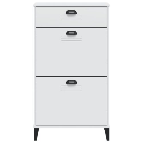 Shoe Cabinet VIKEN White Engineered Wood - Image 4