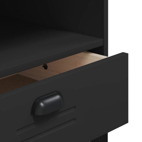 TV Cabinet VIKEN Black Engineered Wood - Image 9